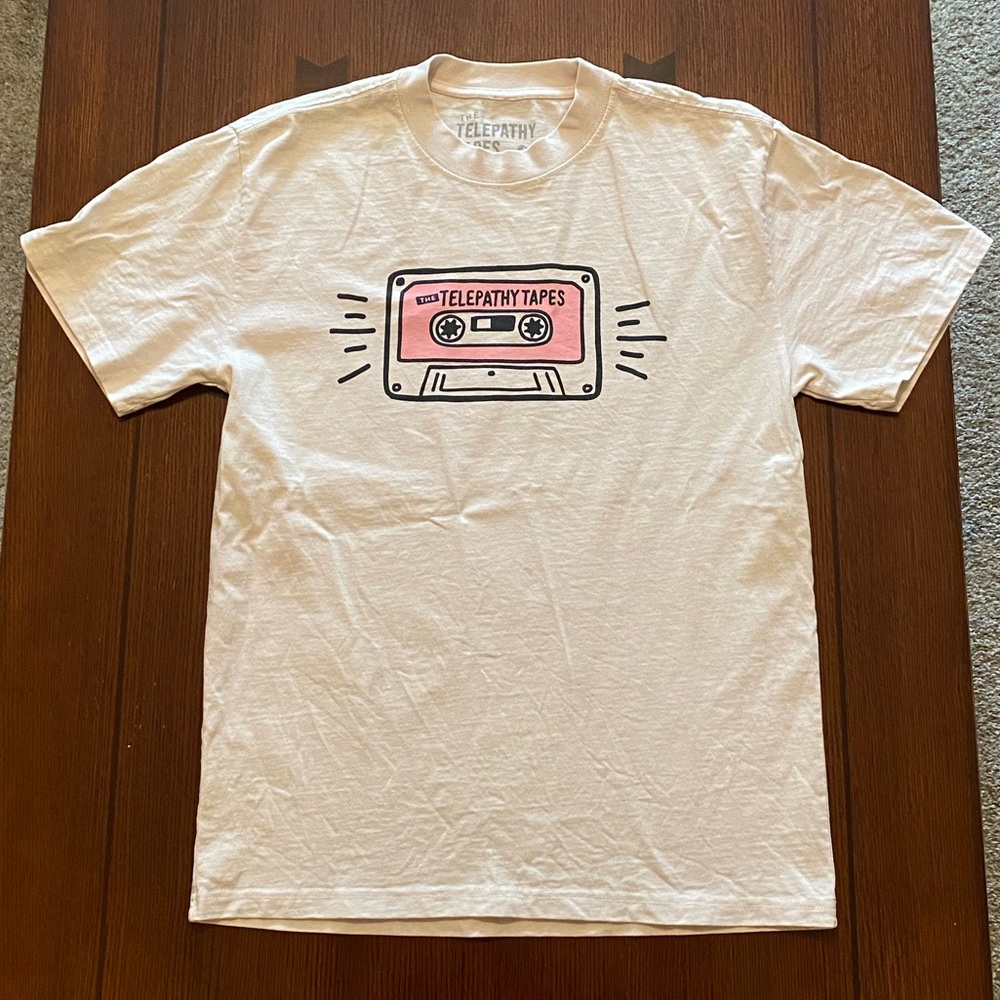 The Telepathy Tapes Pink Cassette Tee